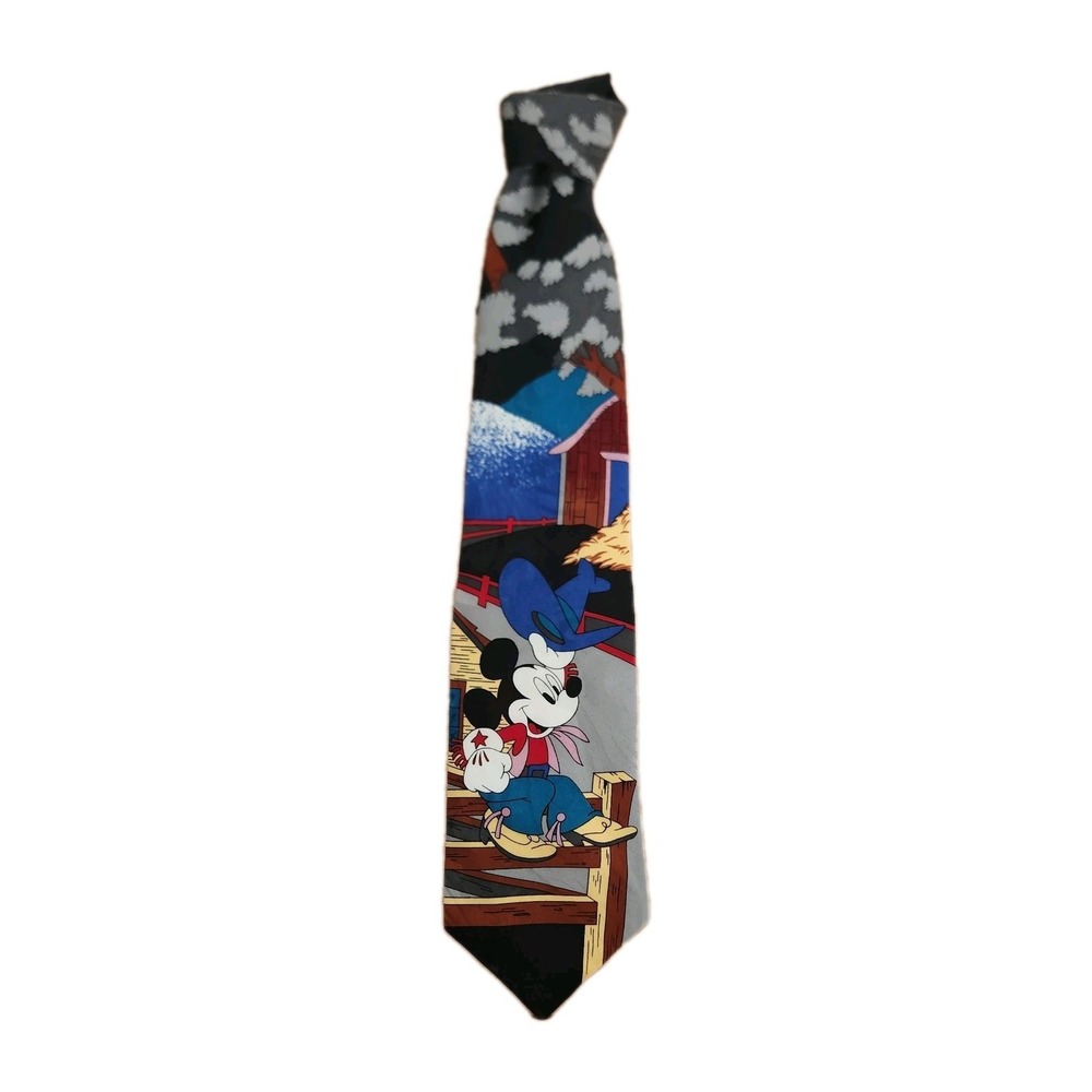 Vintage Cowboy‎ Western Mickey Mouse Tie Mickey Unlimited Balancine Polyester
